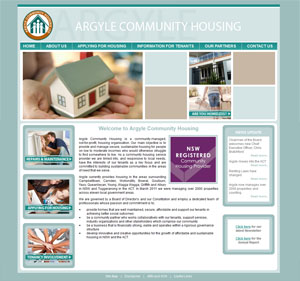 The Web Hub : Argyle Community Housing Website Design