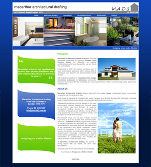 The Web Hub : Macarthur Architectural Drafting Services Website Design