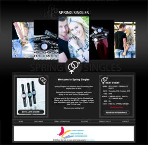 The Web Hub : Spring Singles Website Design